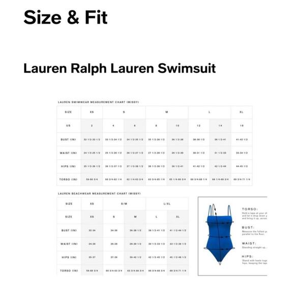 Lauren Ralph Lauren One Piece Swimsuit Tummy Control Captiva Rainbow Vacation 4 - Picture 9 of 9